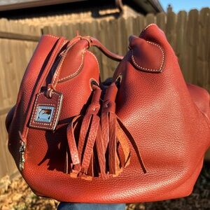 Dooney & Bourke Wine Red Leather Women's Bag